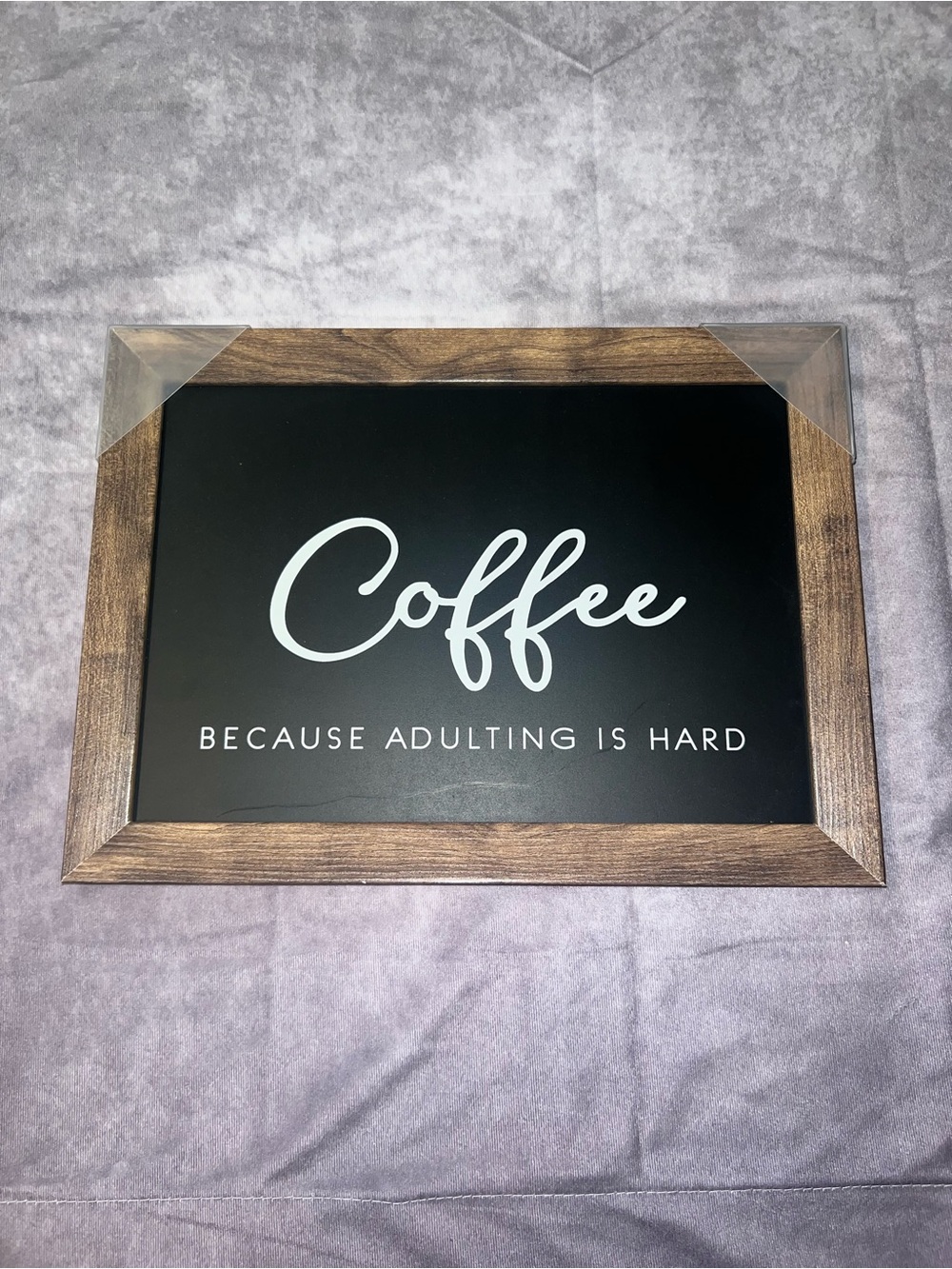Coffee Wall Sign - Black and Brown Framed Home Accent